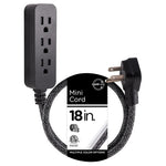 18" Cordinate Mini 3-Outlet Power Strip