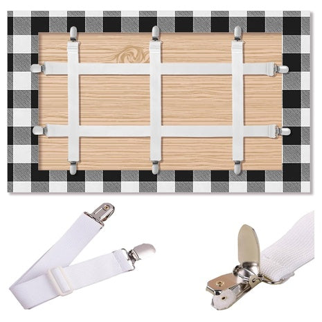 5-Pack Table Cloth Holder Clips Hidden Strap