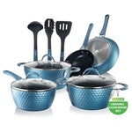 11-Piece NutriChef Non-Stick Cookware Set