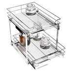 15" X 20" Two Tiers Pull Out Kitchen Cabinet Organizer