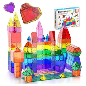PicassoTiles Magnetic Tiles 60pcs