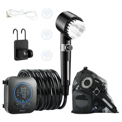 Portable IPX8 Filtered Camping Shower