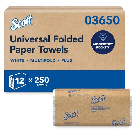 3,000 Scott Professional Multifold Paper Towels