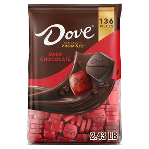136-Ct Dove Promises Dark Chocolate Candy (OU-D, 2.43 Lbs)
