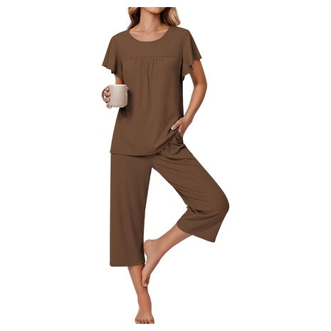 Women's Short Sleeve Pullover Lounge Set (Various)