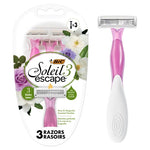 3-Count BIC Soleil Escape Women's Disposable Razors