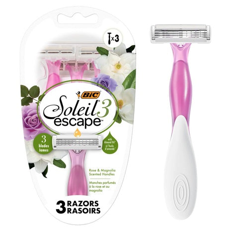 3-Count BIC Soleil Escape Women's Disposable Razors