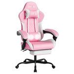 Ergonomic Massage Lumbar Support Video Gamer Chair