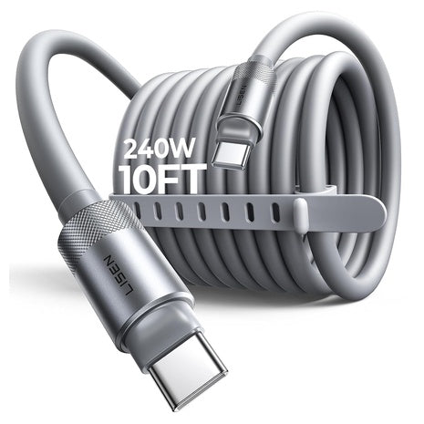 Lisen 10ft 240W USB-C Fast Charging Cable