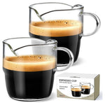 2 Espresso Shot Glass Cups