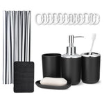 18-Piece Bathroom Set with Shower Curtain & Bath Mat