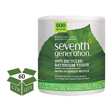 60 Jumbo Rolls Seventh Generation Toilet Paper