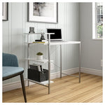 Computer Desk with 3 Storage Shelves