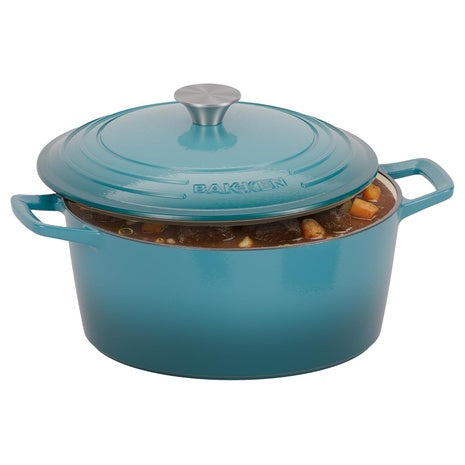 6QT Bakken Enameled Cast Iron Dutch Oven Pot