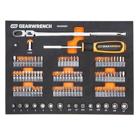 105-Piece GWMSMBS01 1/4" Drive Slim Head Mechanics Tool Set