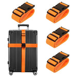 4 TSA Approved Luggage Straps (10 Colors)