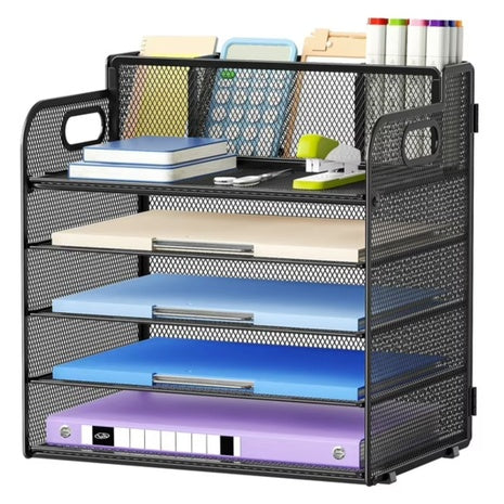 Marbrasse 5-Tier Paper Letter Tray Organizer