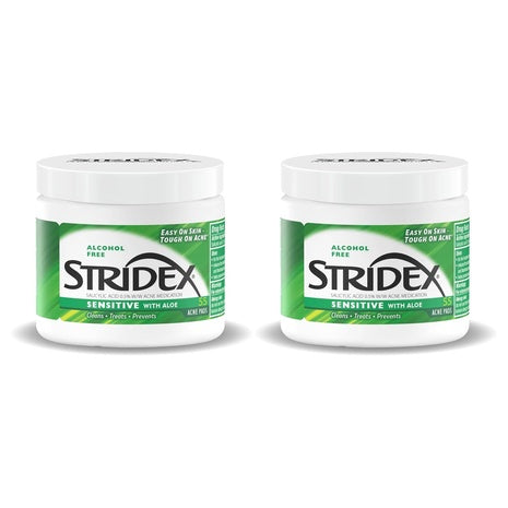110 Stridex Sensitive Alcohol-Free Acne Pads with Aloe