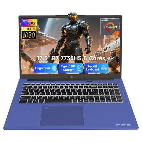 NIMO 17.3" AMD 7 Gaming Laptop