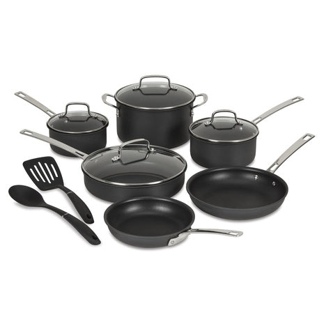 12-Piece Cuisinart Advantage Pro Dishwasher Safe Hard Anodized Cookware Set