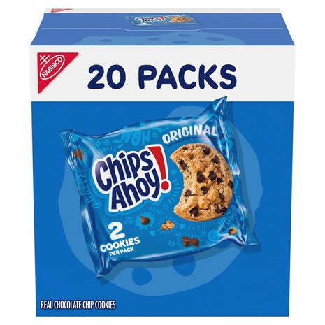 20 Packs Of Chips Ahoy! Chocolate Chip Cookies (OU-D)