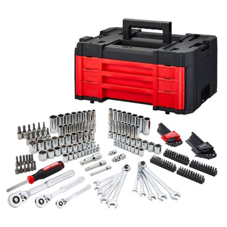 242-Piece Craftsman Standard And Metric Mechanics Tool Set W/ Hard Case