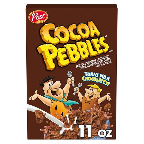 3 Boxes Cocoa Pebbles Chocolate Breakfast Cereal