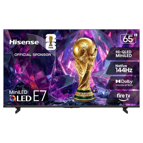 65" Hisense E7 Cinema Series 4K Ultra HDR Smart QLED Mini-LED Fire TV (65E7SF)