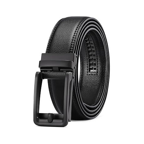 Men's Leather Click Buckle Belt