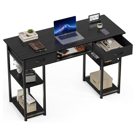 OLIXIS 48" Small Computer Desk With Fabric Drawers