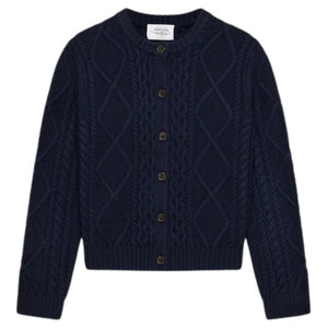 Women's Heritage Knit Merino Wool Crew Cardigan