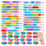 25/50/100 Pop Fidget Sensory Bracelets