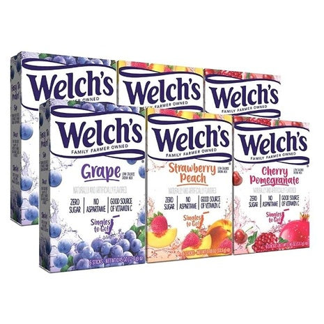 36 Welch’s Singles-To-Go Variety Drink Mix Packets