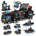 1,100-Piece City SWAT Command Center Building Set