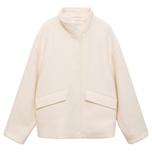 Women's Turtleneck Wool Jacket