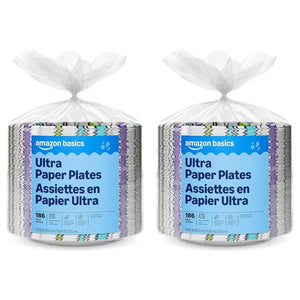 372 Amazon Basics Ultra Paper Plates
