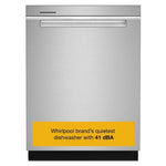 Whirlpool 24" 41 DBA Built-In Tall Tub Stainless Steel Dishwasher