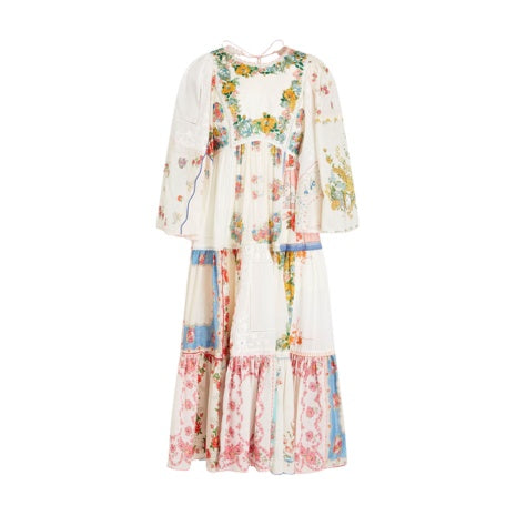 Tiered Floral Midi Dress