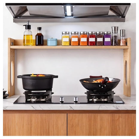 31.5" Bamboo Over The Stove Spice Shelf