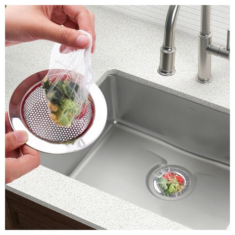 200-Piece Disposable Kitchen Mesh Sink Strainer Covers