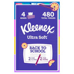 4-Pack 120-Count Kleenex Ultra Soft 3-Ply Facial Tissues