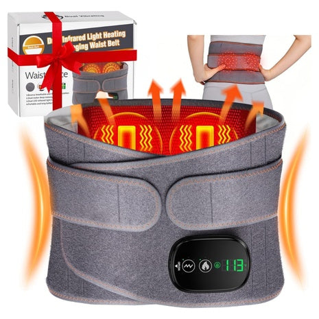 Cordless Heating Pad For Back With Massager, Heat + Vibration, Touchscreen