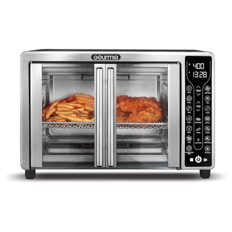 Gourmia 25 Qt French Door Air Fryer Oven with 17 Presets