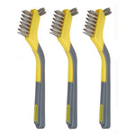 3-Pack Amazon Basics Soft Grip Stainless Steel Mini Brushes