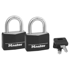 2-Pack Master Lock Outdoor Padlocks with Keys
