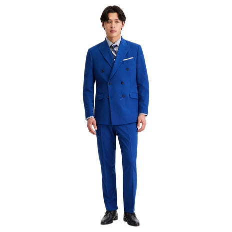 Kenneth Cole Reaction Men's Double Breasted Slim Fit Nested Suit
