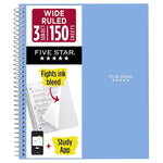 8" X 10-1/2" Five Star Spiral Notebook + Study App