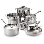 Tramontina Signature Tri-Ply Clad Stainless Steel 11-Piece Cookware Set