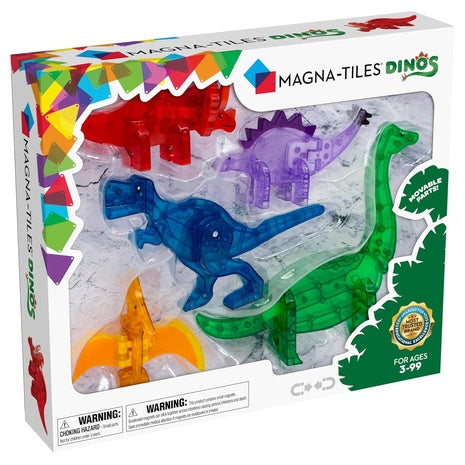 5-Piece Magna Tiles Dino Magnetic Construction Set