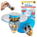 Mer-Maid Drain Magic Bathroom Sink Stopper & Hair Catcher